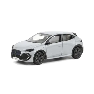 Renault Clio VI 2026 NOREV 1/64 en gris Rafale, modèle réduit automobile, vue frontale et latérale.