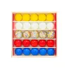 Petit coffret de billes Amour Billes & Co: jeu de 25 billes colorées, rangées par couleur dans une jolie boîte en carton.