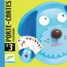 Carte porte-cartes DJECO DJO 5997 avec design animal bleu et cartes à jouer, idéal dès 3 ans.