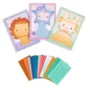 Trois kits Mosaïques DJECO 6982 Margo & Co avec leurs feuillets colorés et motifs pastel.