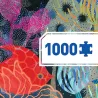 Puzzle de 1000 pièces "Fish Paradise" DJECO 7694: scène sous-marine colorée avec poissons et coraux multicolores.