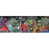 Puzzle wide avers décor sous-marin coloré avec des coraux et poissons, inspiré de Fish Paradise - Puzzle Gallery 1000 pcs DJECO 7694