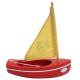 Petit voilier rouge TIROT 17 cm, modèle 200