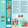 Caraïbes Mosaïques DJECO 9427: set pour enfants 5–8 ans avec affiches aquarelle et motifs poissons colorés.