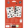 Tatouages pirates DJECO 9584: planches de stickers pirates colorés et épars, avec 50+ tatouages à coller et motifs de squelettes et trésors.