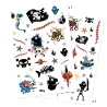Tatouages pirates DJECO 9584: planches décoratives avec motifs pirates, crânes, squelettes, navires et trésors.
