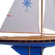 Voilier Tirot 504 coque bleue voile blanche 64cm