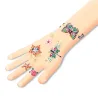 Tatouages temporaires “Les bijoux de Fiona” DJECO 9586 sur le poignet: papillons, fleurs et dragonne colorful.