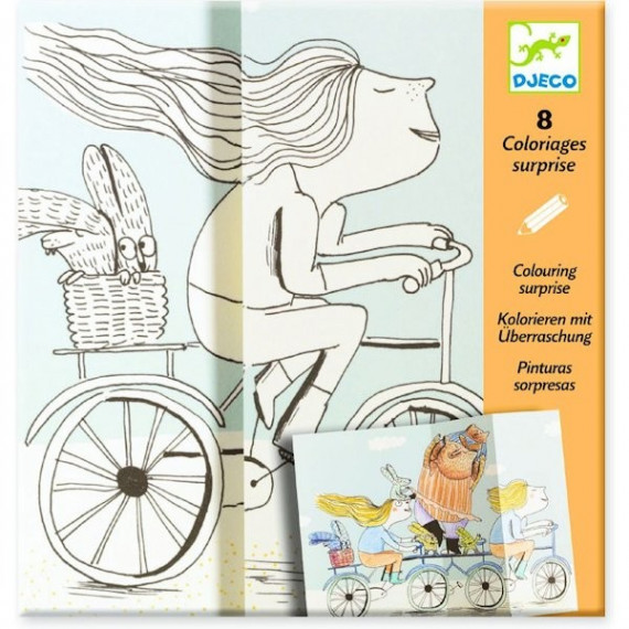 Coloriages surprises "Mademoiselle Plus" DJECO 9635 Coloriages surprises "Mademoiselle Plus" DJECO 9635