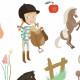 Stickers 'Chevaux' Djeco 8881