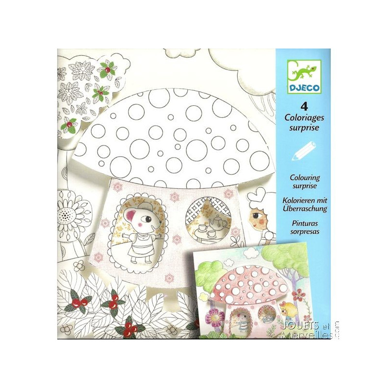 3890 coloriages surprises poucettes djeco 9637