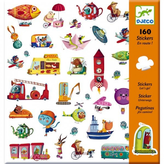 Stickers En route Djeco 8844 Stickers En route Djeco 8844