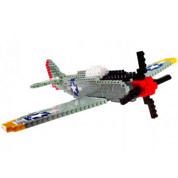 Avion de guerre Mustang P51 nanoblock Avion de guerre Mustang P51 nanoblock
