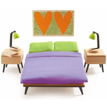chambre parents Djeco | maison de poupées
