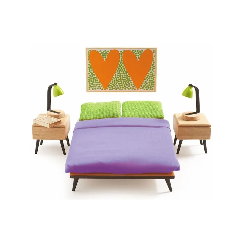 chambre parents Djeco | maison de poupées