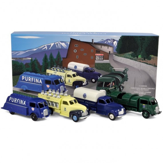 coffret 4 véhicules (Ford x2 - Studebaker x2) CIJ coffret 4 véhicules (Ford x2 - Studebaker x2) CIJ