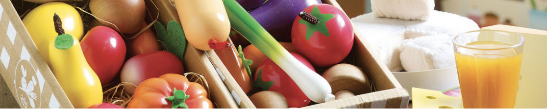 Enfant Fruits et légumes Jouets, Jouet en Bois Cuisine, Nourriture